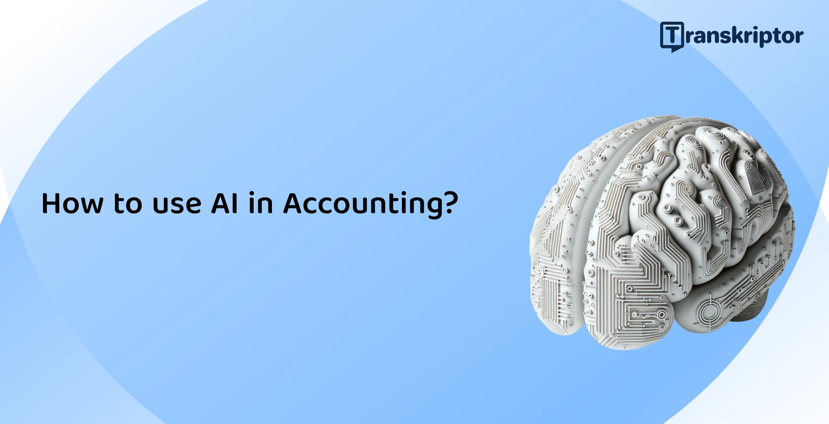 An AI-brain illustration reflecting the integration of artificial intelligence in modern accounting practices.