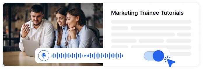Alinhe sua equipe de vendas com uma base de conhecimento inteligente alimentada por transcrições.