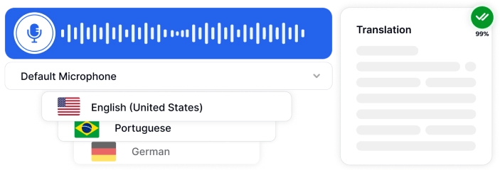 Quebre as barreiras linguísticas com transcrição multilíngue para interações de consultoria global.