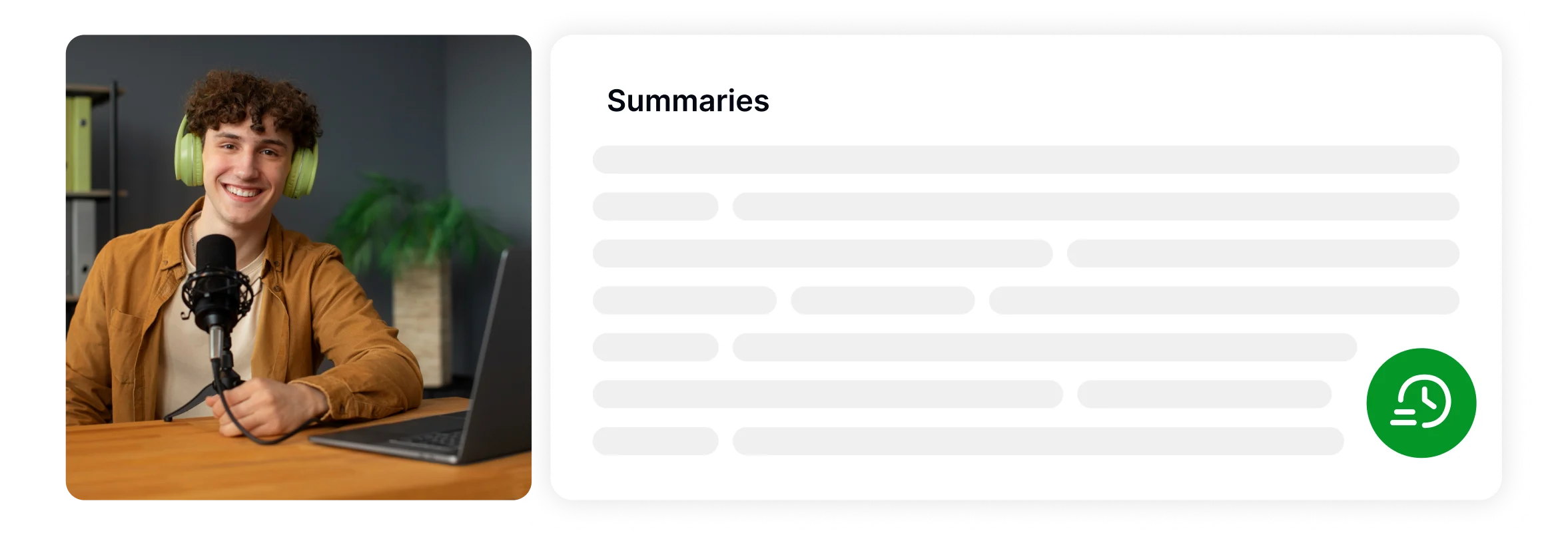 Um recurso de tradução rápida para converter fala em texto em vários idiomas.