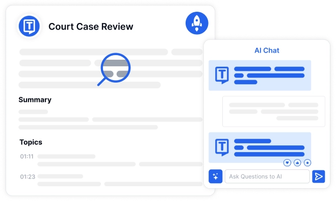 Recursos para resumir os principais insights e organizar ideias de transcrições de forma eficaz.