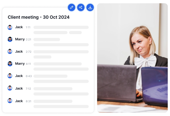 Soluções projetadas para atender às necessidades de transcrição dos profissionais do direito, com foco na precisão e eficiência.