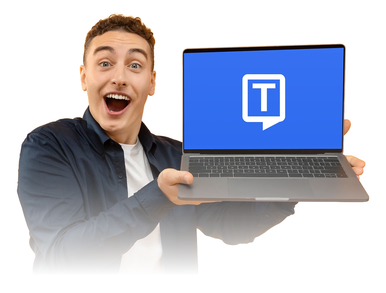 Aplicativo Transkriptor mostrado como um companheiro de estudo com IA útil