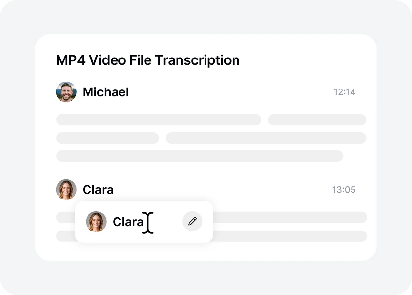 Revise sua transcrição