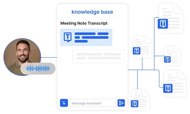 Triplique sua eficiência de pesquisa com insights de transcrição precisos e acionáveis.