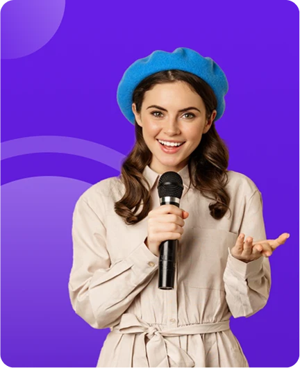 Estudantes de idiomas beneficiando-se da transcrição de vídeo multilíngue com legendas e traduções fornecidas pela Transkriptor.