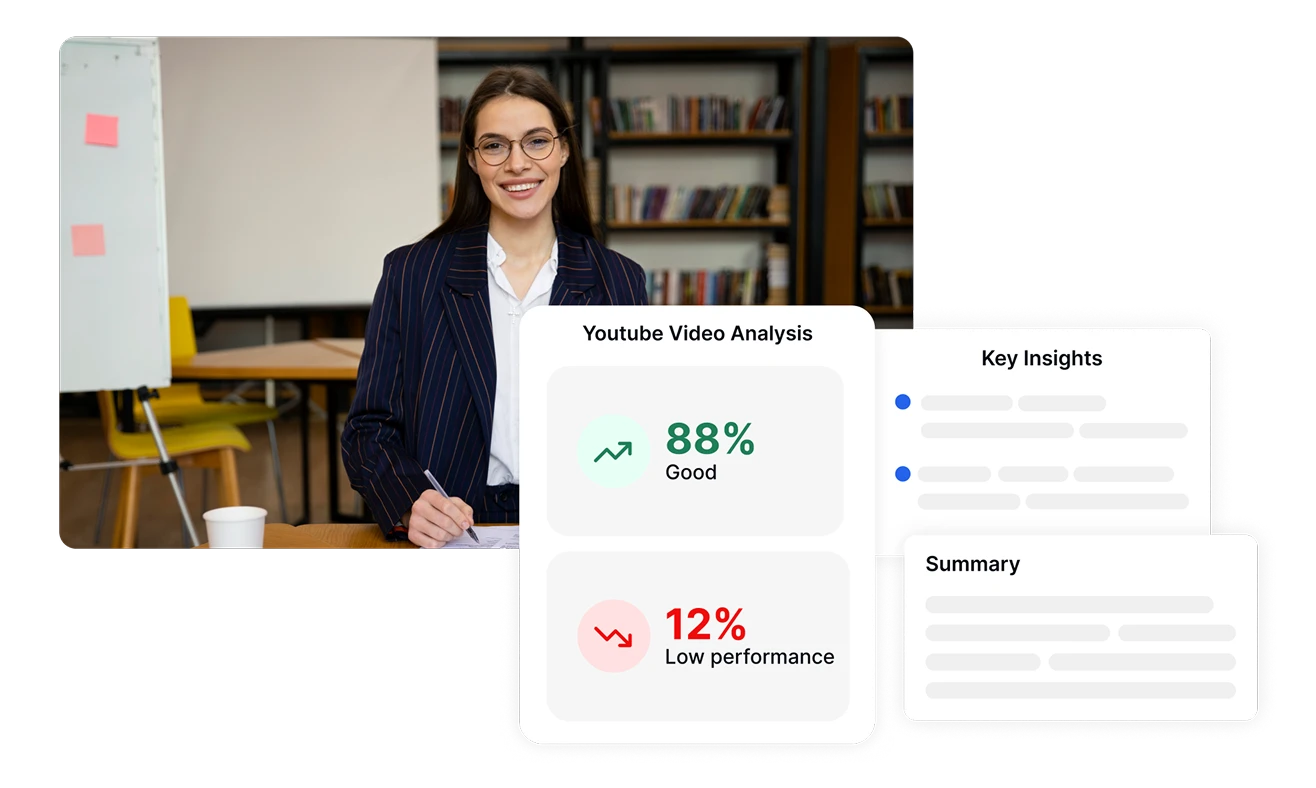 Elimine o trabalho manual de transcrição convertendo vídeos do YouTube de horas de duração em texto em segundos com a tecnologia de IA do Transkriptor.